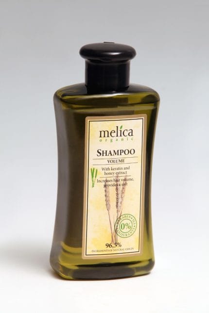 Шампунь Melica Organic Великий об'єм з кератином та  екстрактом меду, 300 мл